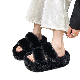  Faux Fur Fashion Slippers High Quality Colorful Comfortable Fashion Indoor Woman Fluffy Fur House Slippers