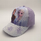  Girls Hat Fashion Purple Disney Frozen Print Baseball Cap Plus Velcro