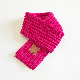  New Wool Knitted Leather Label Boys and Girls Pure Color Simple Autumn and Winter Baby Warm Scarf