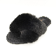 Women′ S Fuzzy Slippers Cross Band Memory Foam House Slippers Open Toe manufacturer