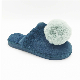 Faux Fur House Slippers with POM Fashion Home Wear