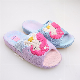  Corifei 3D Cute Mermaid Embroider Textile and TPR Kids Indoor Slipper