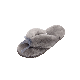  Wholesale Ladies Fuzzy Sheepskin Wool Flip Flops Indoor Outdoor Slippers