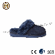 Luxury House Mens Sheepskin Slippers Navy
