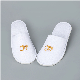  Custom Printing Logo White Fabric Cotton Terry Linen Guest Waffle SPA Velvet Dubai Indoor Disposable Hotel Slipper