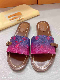  Gradient Leather Slipper for Woman