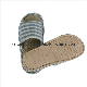  Cotton Stripe Upper Woman Fashion Jute Insole TPR Outsole Open Toe Indoor Slipper
