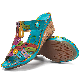  Factory Big Size Women Shoes Leather Stitching Wedge Slippers
