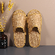 Eco Friendly Biodegradable Straw Linen Slippers Summer Bamboo Hotel SPA Slippers