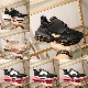Italian Designer Bold Low Top Sneakers Men Womens Black Thick Soles Leather Suede Outline Sole Casual Space Shoes Top Quality Catwalk French Designer Shoes manufacturer