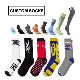  Custom Wholesale Cheap Men Sport Cotton Crew Grip Anti-Slip Compression Funny Fashion Printed Jacquard Knitted Ankle Basketball Long Football Cycling Socks