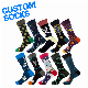 Wholesale Unisex Jacquard Cotton Daily Casual Crew Socks Print Socks manufacturer