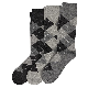  Men′s Argyle Dress Crew Socks Soft and Lightweight Cotton Comfort