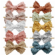 China Manufacturer Bebe Baby Bow Headbands 10PCS Baby Girl Nylon Headbands Bows on Nylon Headband for Newborn Infant Toddler