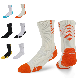  Medium Length Men′ S Thick Mesh Breathable Shock Absorption Badminton Socks