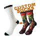  Xianghui Custom Logo Acquard Mens Novelty Sublimation 3D Printed Custom Socks