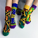  Latest African Prints Kente Pattern Fashionable Unisex Long Socks