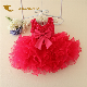  Wholesale Fashion Children Clothing Infant Solid Color Tulle Pleated Dress Custom Girls Sleeveless Tutu Baby Skirts for Kids
