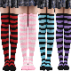 Sexy Stripes Lady Stockings Thigh High Tube Socks Over The Knee Socks