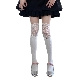 Style Girls Flowers Splicing Lace Calf Socks Thigh High Socks Stacked Pantyhose