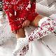  Christmas Stockings Women′ S Long Knitted Stockings for Girls Ladies Women Winter Knit Socks Thigh High Over The Knee Socks
