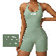  Wholesale Factory Halter Neck Beauty Hollow out Back One-Piece Yoga Suit Dance Fitness Sports Jumpsuit Integrated Tight Women′s Bodysuit