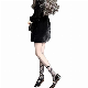  Pearl Bow Lace Tie Calf Bottoming Stockings Female Silk Ultra-Thin Sexy Pantyhose