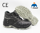 Safety Shoes Footwear Black Embossed Leather Customized Logo Style Industrial Outdoor