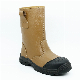  Tan Printing Cow Action High Rigger Safety Shoe Boot