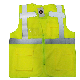  Yellow Polyester High Visibility Reflective Custom Logo Multiple Pockets Airport Working Reflective Safety Vest
