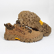  Suede Leather Steel Toe Rubber Sole Safety Work Shoes for Men