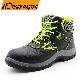  Middle Cut Anti Slip Oil Resistant PU Outsole Work Boots Steel Toe Prevent Puncture Antistatic Leather Labor Protection Industrial Safety Boots Shoes