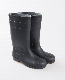  Black Neoprene Safety Rubber Rain Boots for Men