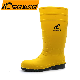  CE Verified Anti Slip Waterproof Yellow Wellington PVC Safety Rain Boots with Steel Toe