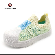  Kid Children PVC Injection Outsole Flyknit Upper Breathable Skate Board Shoes Ex-23I9031
