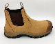  High Quality Nubuck Upper Ankle Work Shoe with Elastic on Both Sides