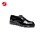Classic Fashion Military Army Boots Shine Leather Black Officer Shoes