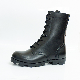  Natural Cow Leather Molding Rubber Outsole Military Style Boot