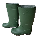 Green Matte Thickened Labor Protection Rain Boots PVC Rain Boots