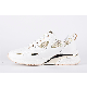 New Popular Quality Women White Gold Casual Shoes Breathable Mesh Walking Sneaker manufacturer