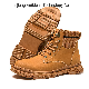  Fashion Women Leather Casual Boots Ankle Working Safety Men Boots