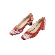  Red Traditional Chinese Hanfu Shoes for Women Vintage Embroidery Shoes Pointed Toe Flat Shoes Heel Ballet Shoes Hanfu Costume Accessories Dress Flat Shoes