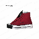  Cr, Fashion Red Sport Shoe Popular Among Young People Wholesale Price Durable Vulcanized Rubber Outsole Casual Shoe Hsv001
