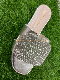  Elegant Female Casual Diamond&PU Upper Slipper Ladies Flat Sandals