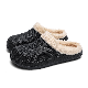 Men`S Indoor Home Winter Fur EVA Clogs Warm Cotton Slippers