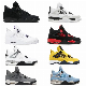  Jordans 4 Black Red Thunder Sneakers Basketball Shoes Brand Men and Women Fashion Casual Sports Shoes