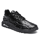Custom Brand Men Lace up PU Leather Fitness Casual Shoes
