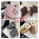 Wholesale Cow Leather Fur Children Kids Girls Boys Shoes Boots Ankle Length Winter Warm Casual Snow Boots manufacturer