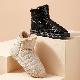  Cotton Brushed Warmth Flats Ankle Slip-on Waterproof Casual Women Snow Boots