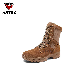 Factory Wholesale Custom Brown Men′s Suede High Top Mountaineering Sports Combat Tactical Boots manufacturer